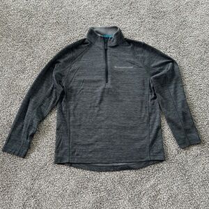 Vineyard Vines Men's Sankaty Performance 1/2 Zip Evening Sky (Black/Grey) Small